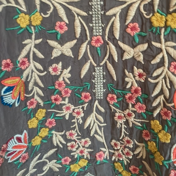 JOHNNY WAS Gray Rayon tunic with Embroidery size XS - Picture 5 of 11